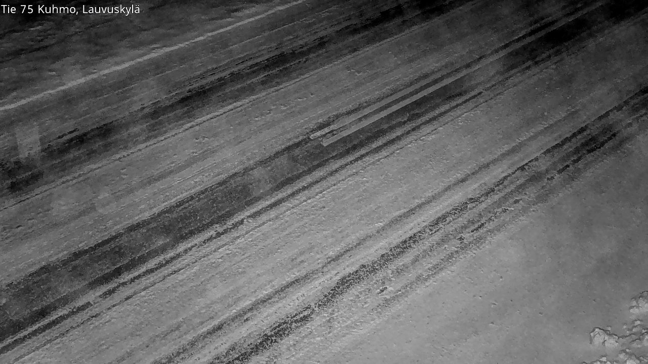 Weather Camera Image Väg 75 Kuhmo, Lauvuskylä, Kuhmo, Kainuu