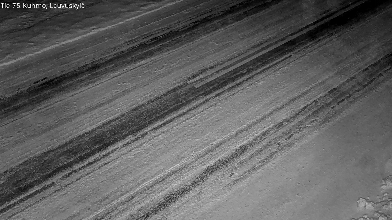 Weather Camera Image Väg 75 Kuhmo, Lauvuskylä, Kuhmo, Kainuu