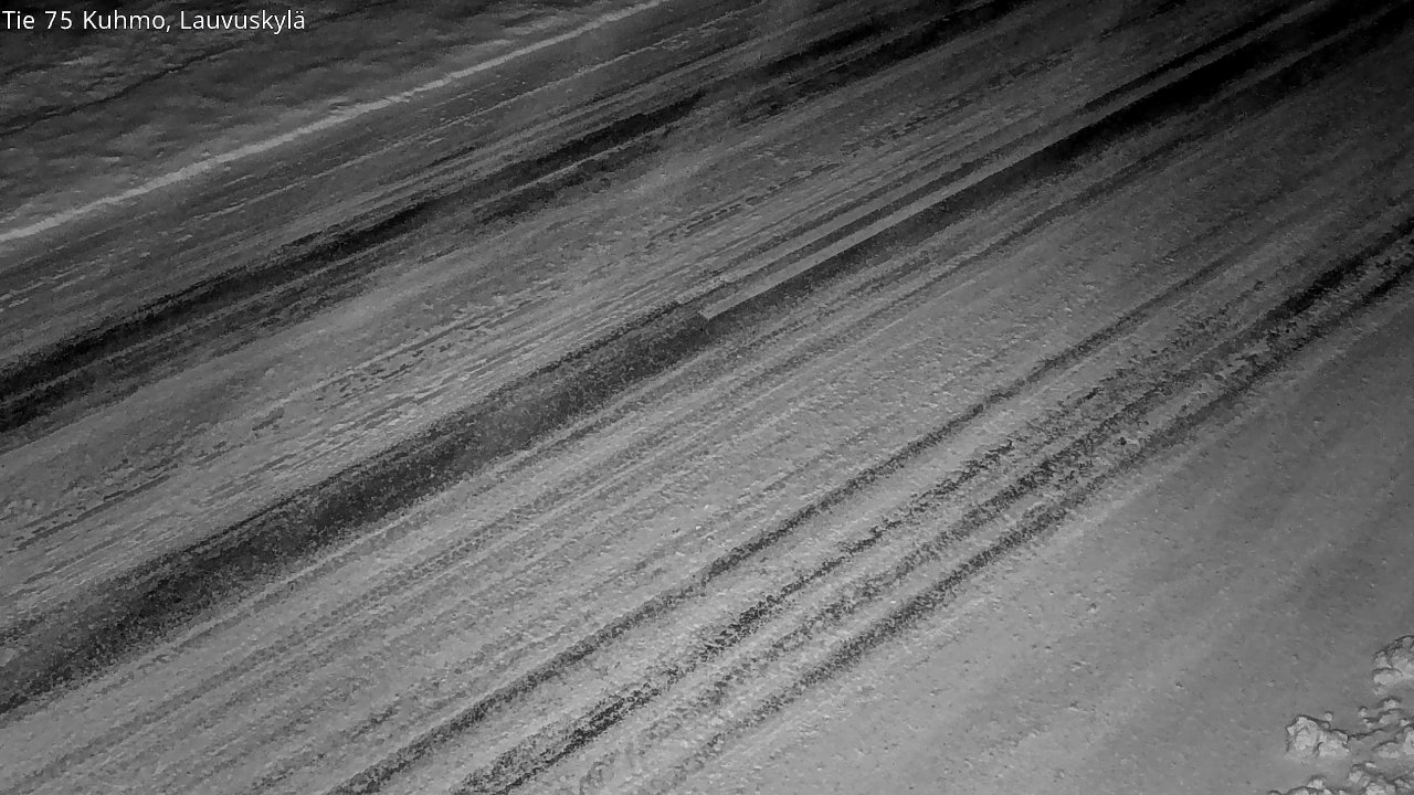 Weather Camera Image Väg 75 Kuhmo, Lauvuskylä, Kuhmo, Kainuu