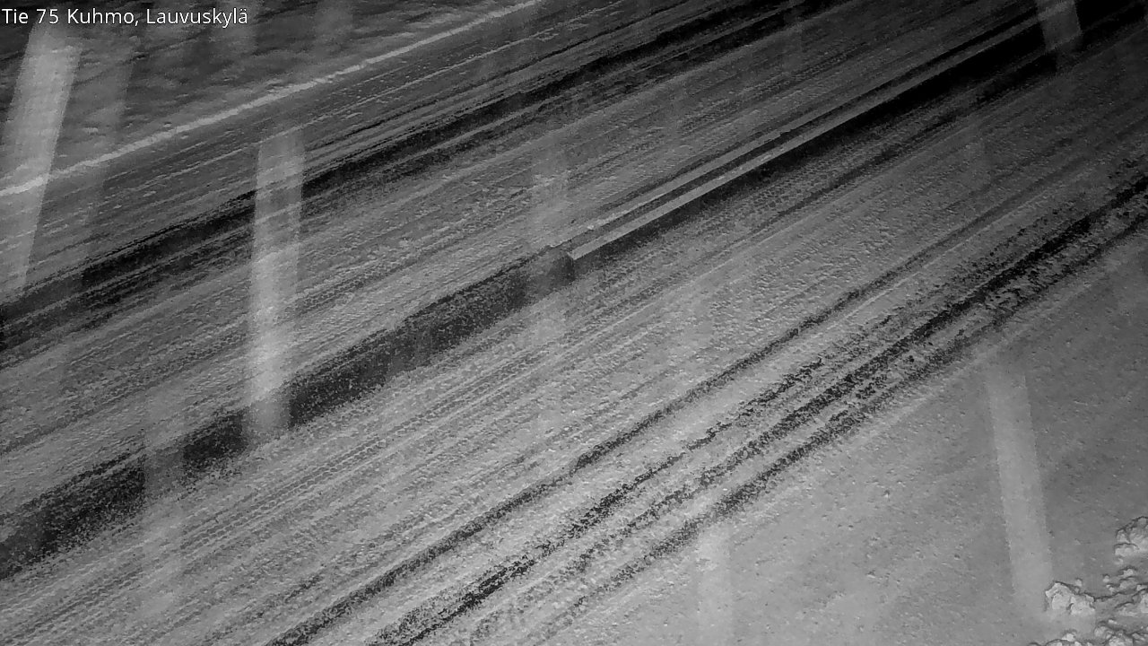 Weather Camera Image Väg 75 Kuhmo, Lauvuskylä, Kuhmo, Kainuu