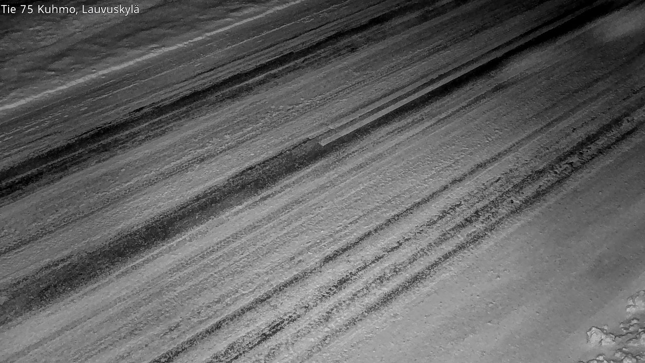 Weather Camera Image Väg 75 Kuhmo, Lauvuskylä, Kuhmo, Kainuu