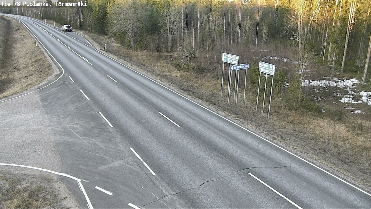 Weather Camera Image Road 78 Puolanka, Törmänmäki, Puolanka, Kainuu