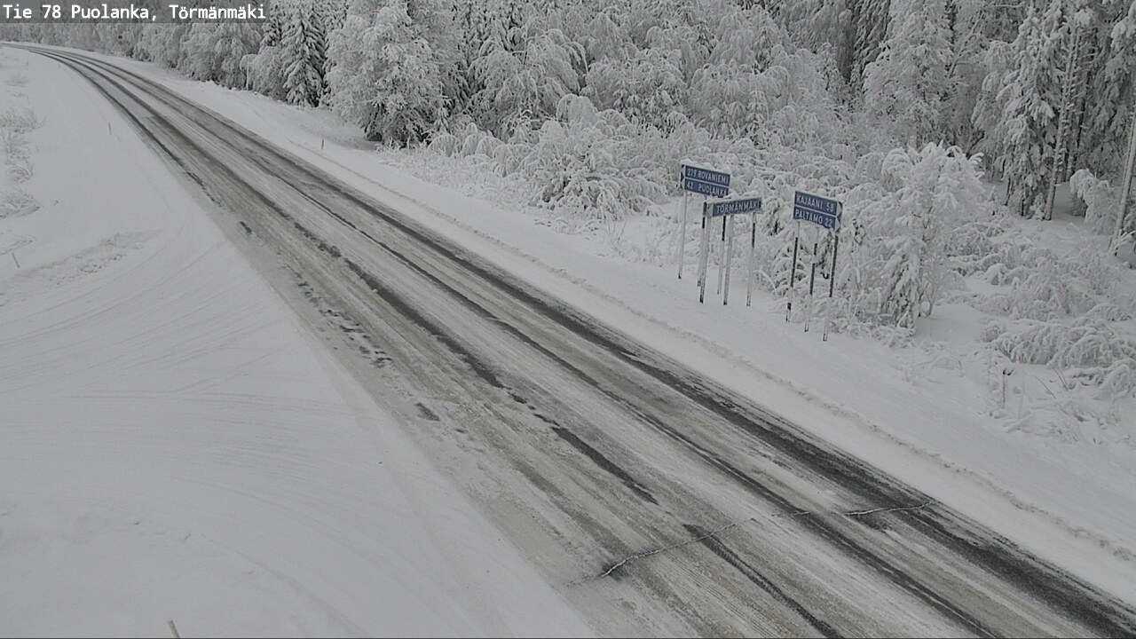 Weather Camera Image Road 78 Puolanka, Törmänmäki, Puolanka, Kainuu