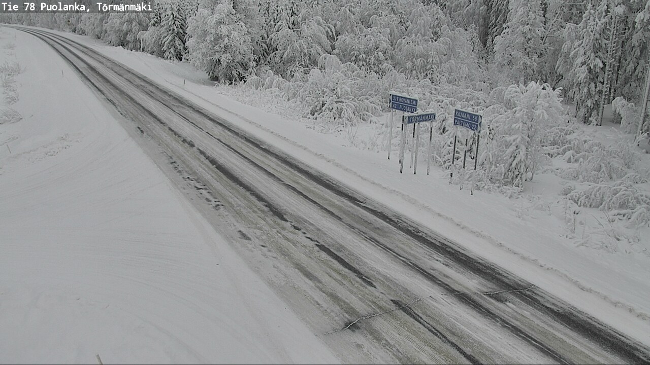 Weather Camera Image Road 78 Puolanka, Törmänmäki, Puolanka, Kainuu