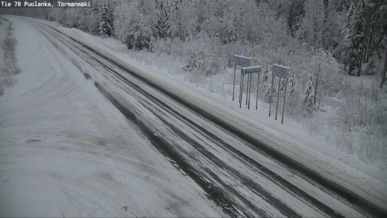 Weather Camera Image Väg 78 Puolango, Törmänmaki, Puolanka, Kainuu