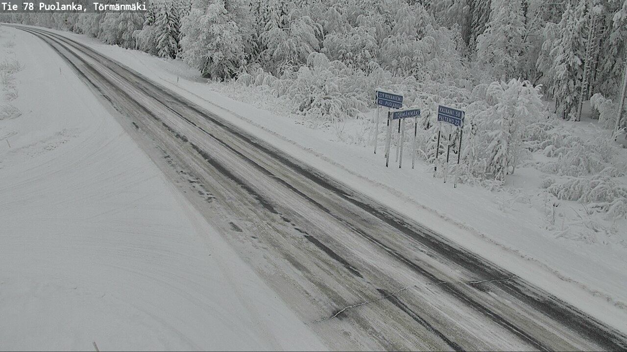 Weather Camera Image Road 78 Puolanka, Törmänmäki, Puolanka, Kainuu
