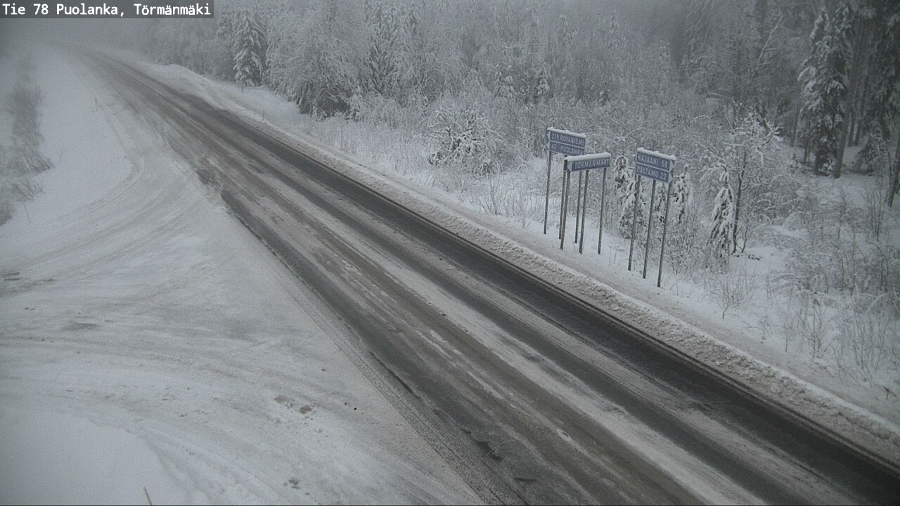 Weather Camera Image Road 78 Puolanka, Törmänmäki, Puolanka, Kainuu