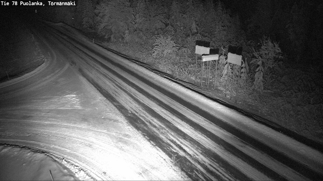 Weather Camera Image Väg 78 Puolango, Törmänmaki, Puolanka, Kainuu