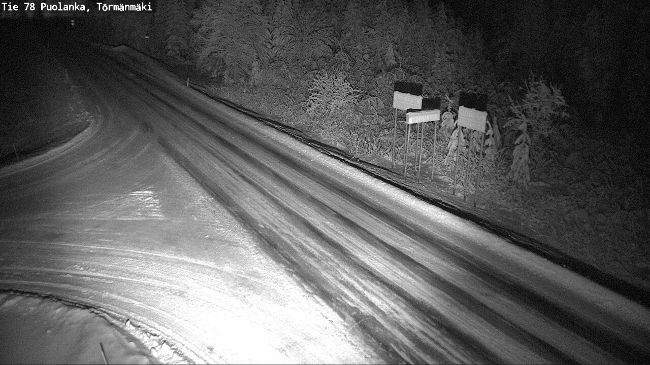 Weather Camera Image Väg 78 Puolango, Törmänmaki, Puolanka, Kainuu