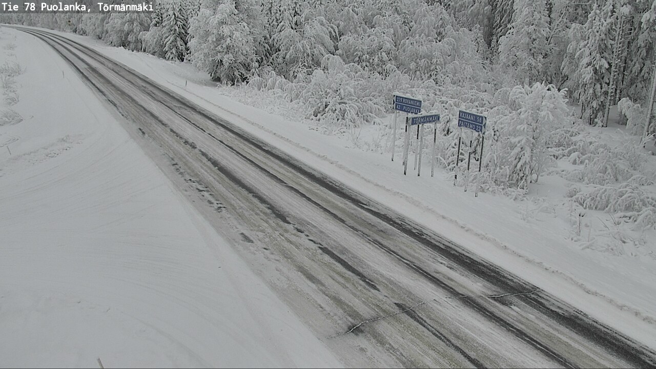 Weather Camera Image Road 78 Puolanka, Törmänmäki, Puolanka, Kainuu
