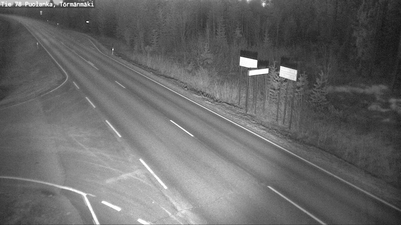 Weather Camera Image Road 78 Puolanka, Törmänmäki, Puolanka, Kainuu