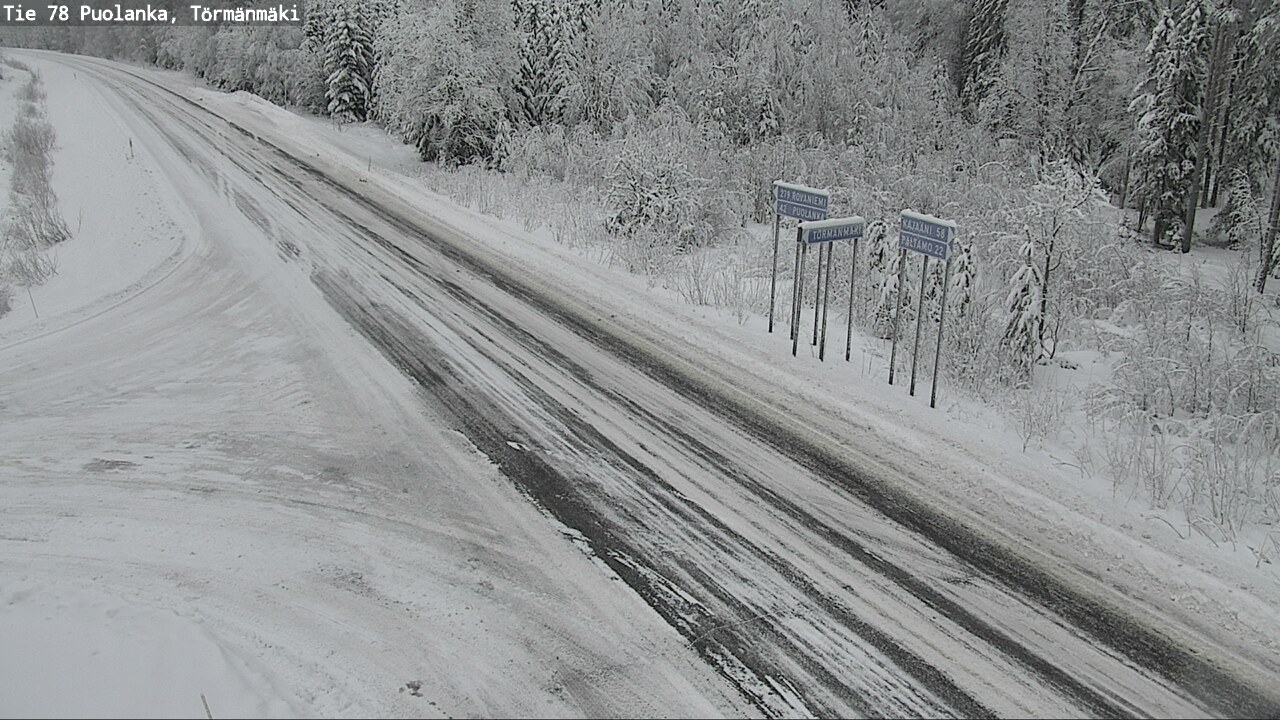 Weather Camera Image Väg 78 Puolango, Törmänmaki, Puolanka, Kainuu