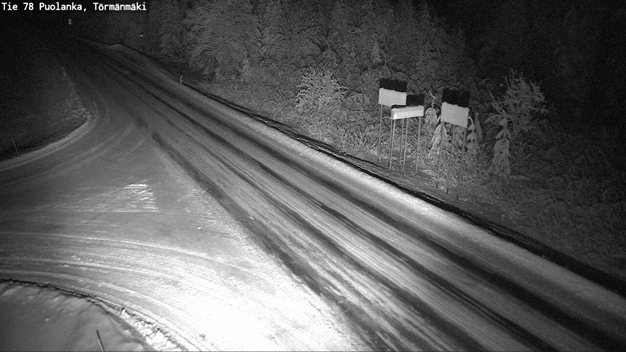 Weather Camera Image Väg 78 Puolango, Törmänmaki, Puolanka, Kainuu