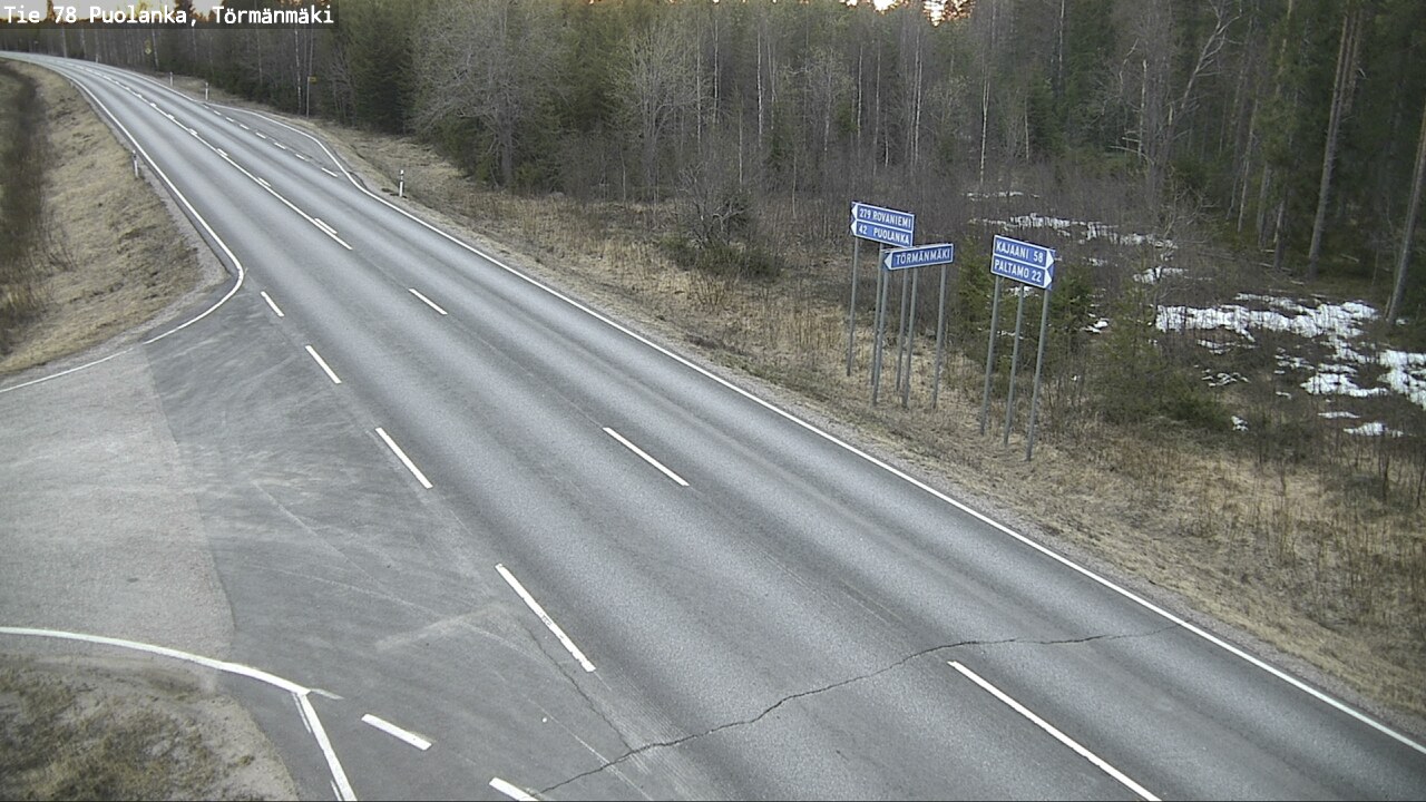 Kelikamerat Kuva Tie 78 Puolanka, Törmänmäki, Puolanka, Kainuu