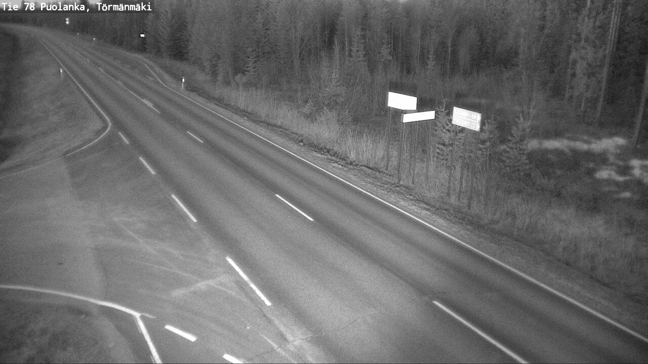 Weather Camera Image Väg 78 Puolango, Törmänmaki, Puolanka, Kainuu