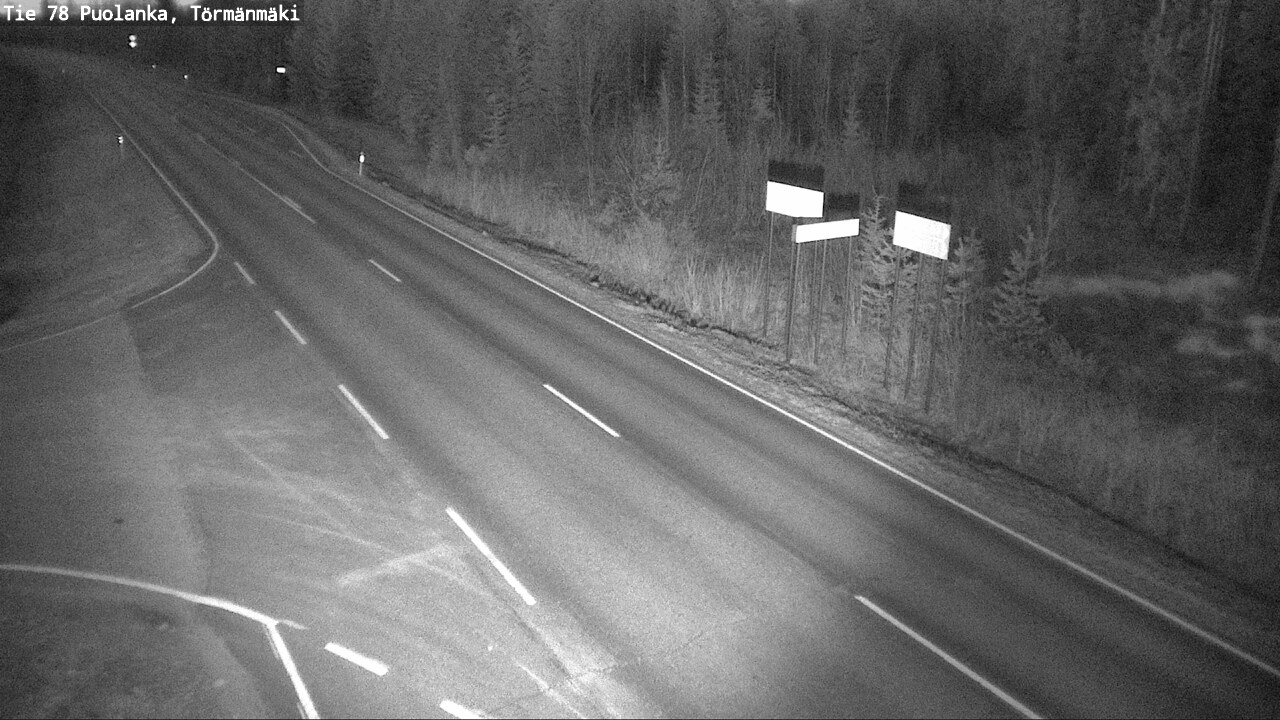 Weather Camera Image Road 78 Puolanka, Törmänmäki, Puolanka, Kainuu