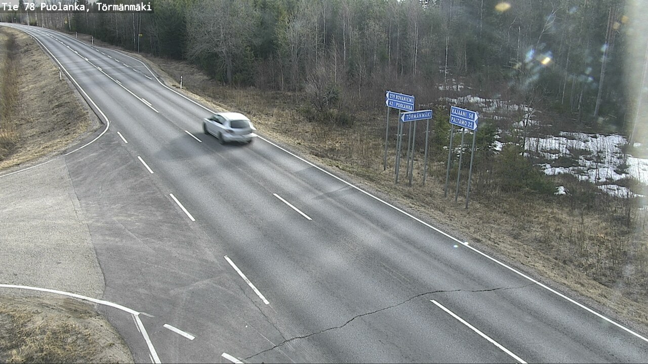 Weather Camera Image Road 78 Puolanka, Törmänmäki, Puolanka, Kainuu