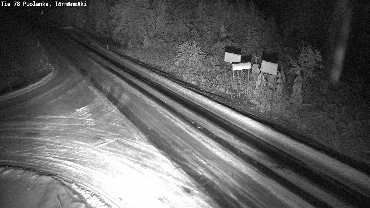 Weather Camera Image Väg 78 Puolango, Törmänmaki, Puolanka, Kainuu