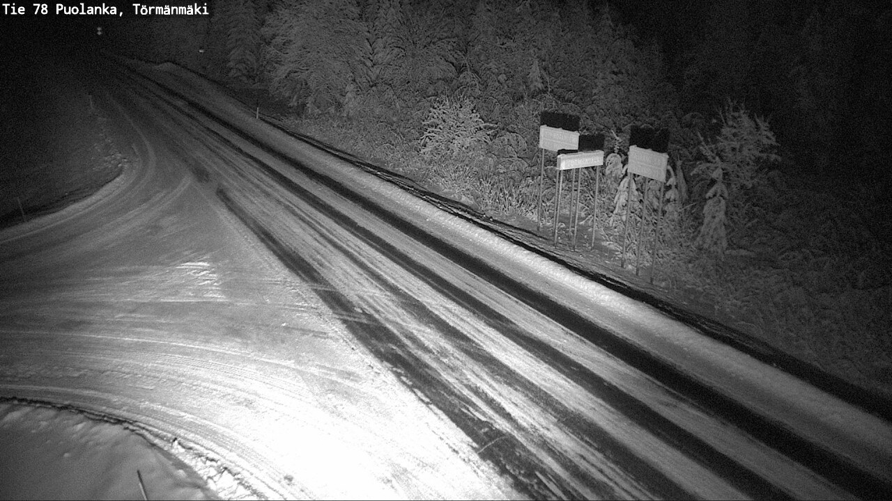 Weather Camera Image Väg 78 Puolango, Törmänmaki, Puolanka, Kainuu
