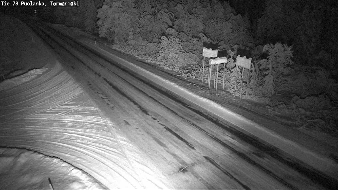 Weather Camera Image Väg 78 Puolango, Törmänmaki, Puolanka, Kainuu