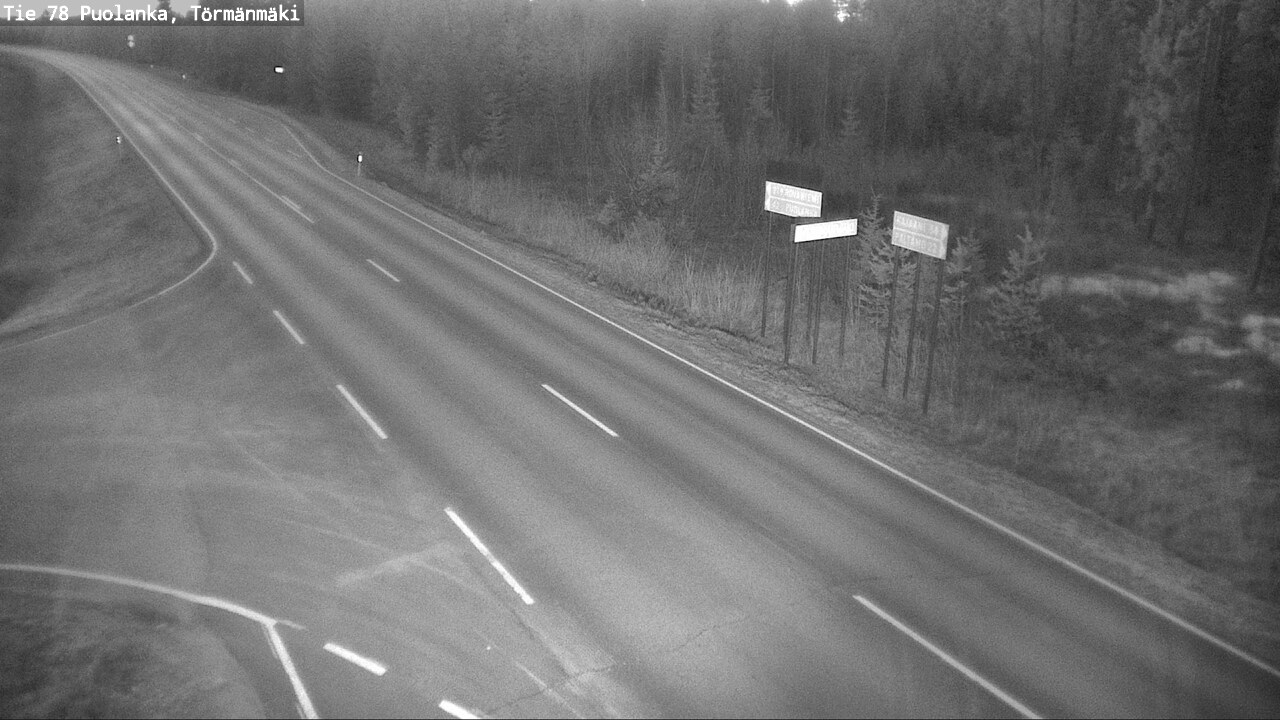 Weather Camera Image Road 78 Puolanka, Törmänmäki, Puolanka, Kainuu