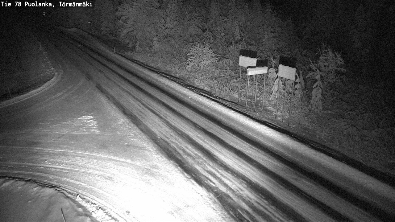Weather Camera Image Väg 78 Puolango, Törmänmaki, Puolanka, Kainuu