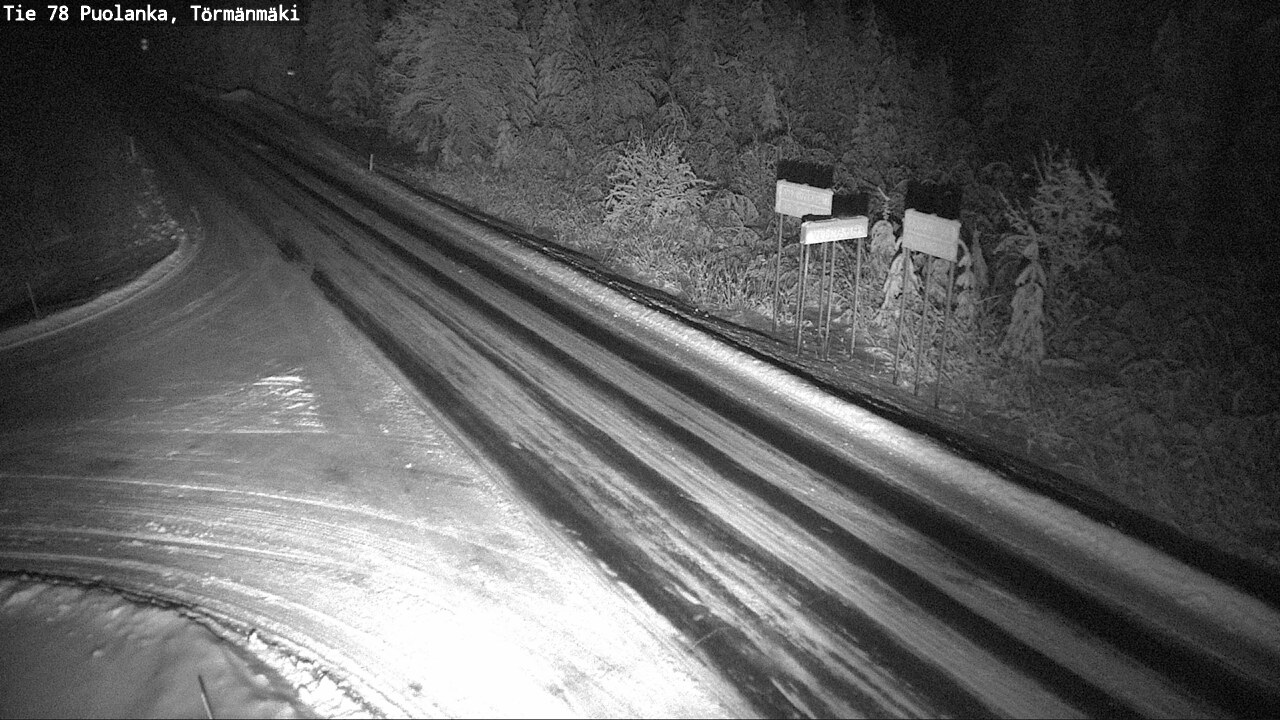 Weather Camera Image Väg 78 Puolango, Törmänmaki, Puolanka, Kainuu