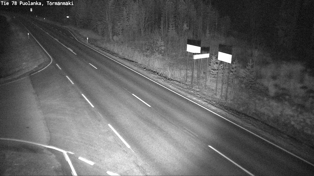 Weather Camera Image Road 78 Puolanka, Törmänmäki, Puolanka, Kainuu