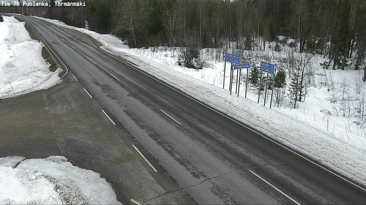 Weather Camera Image Road 78 Puolanka, Törmänmäki, Puolanka, Kainuu