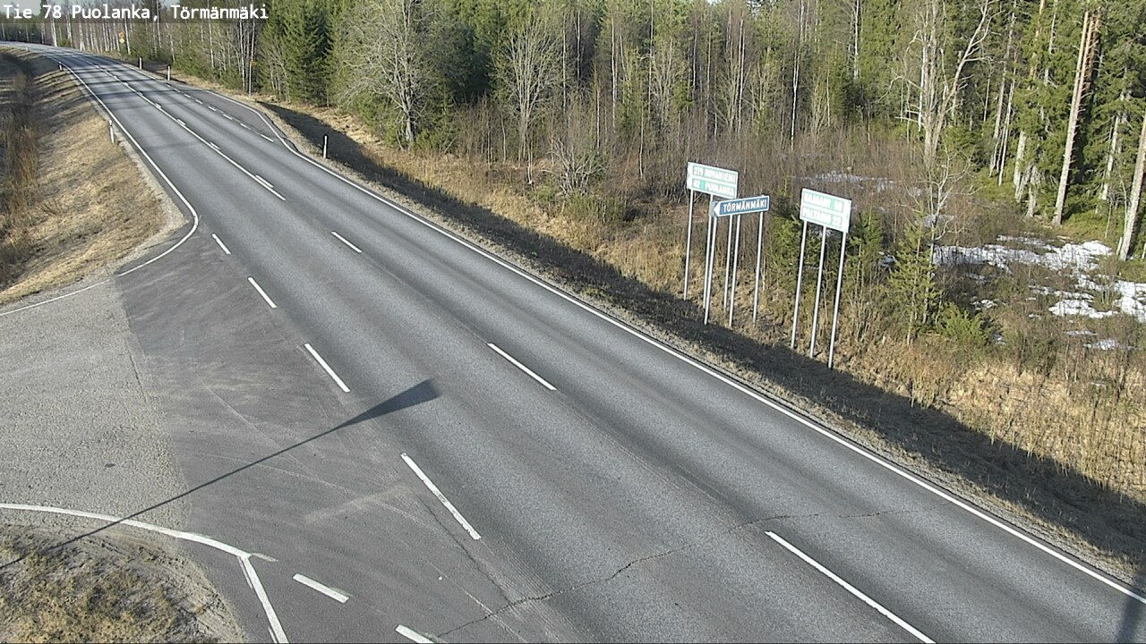 Weather Camera Image Road 78 Puolanka, Törmänmäki, Puolanka, Kainuu