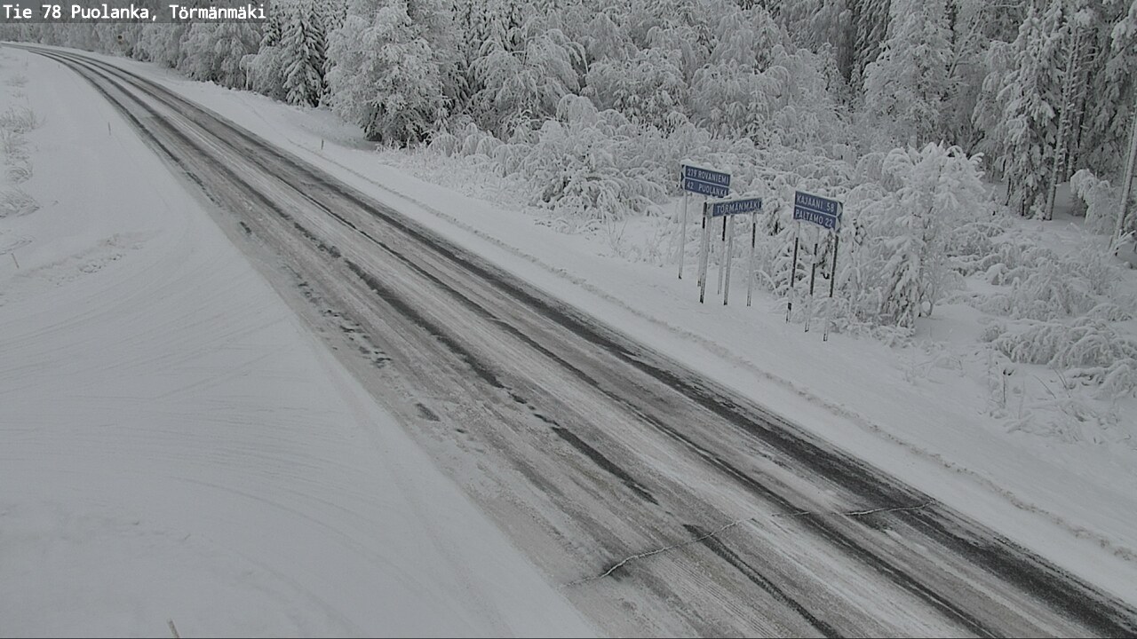 Weather Camera Image Road 78 Puolanka, Törmänmäki, Puolanka, Kainuu