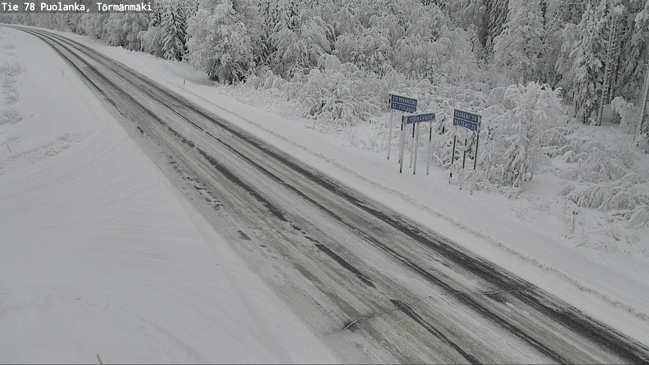 Weather Camera Image Road 78 Puolanka, Törmänmäki, Puolanka, Kainuu