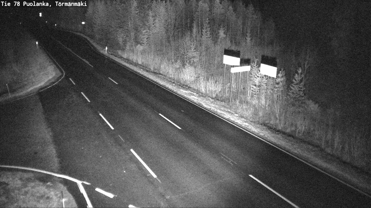 Weather Camera Image Road 78 Puolanka, Törmänmäki, Puolanka, Kainuu