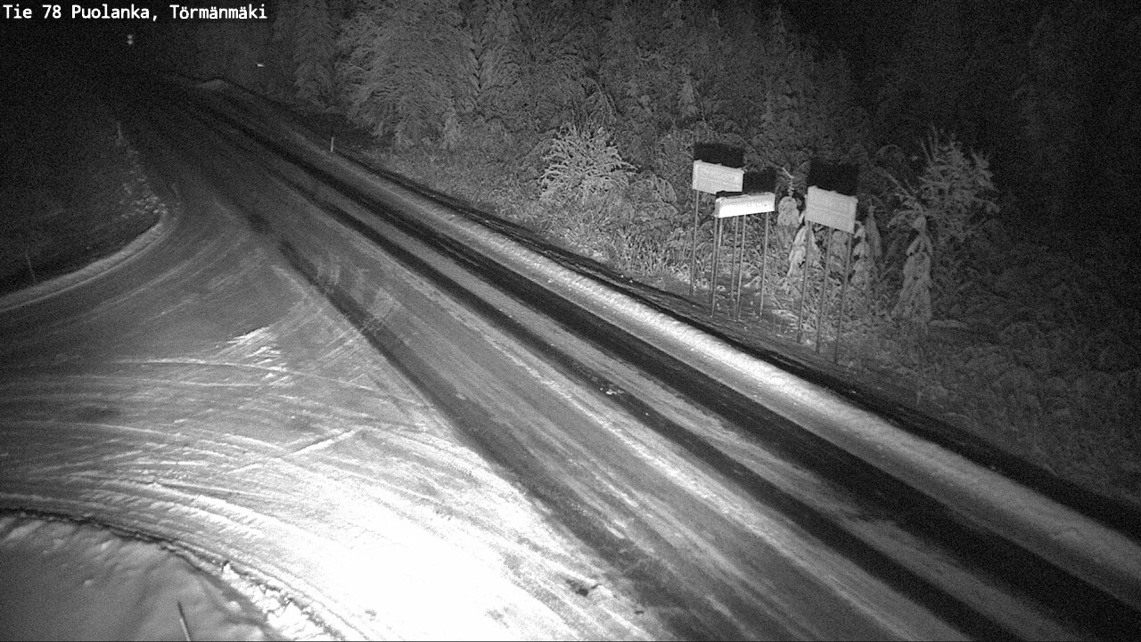 Weather Camera Image Väg 78 Puolango, Törmänmaki, Puolanka, Kainuu