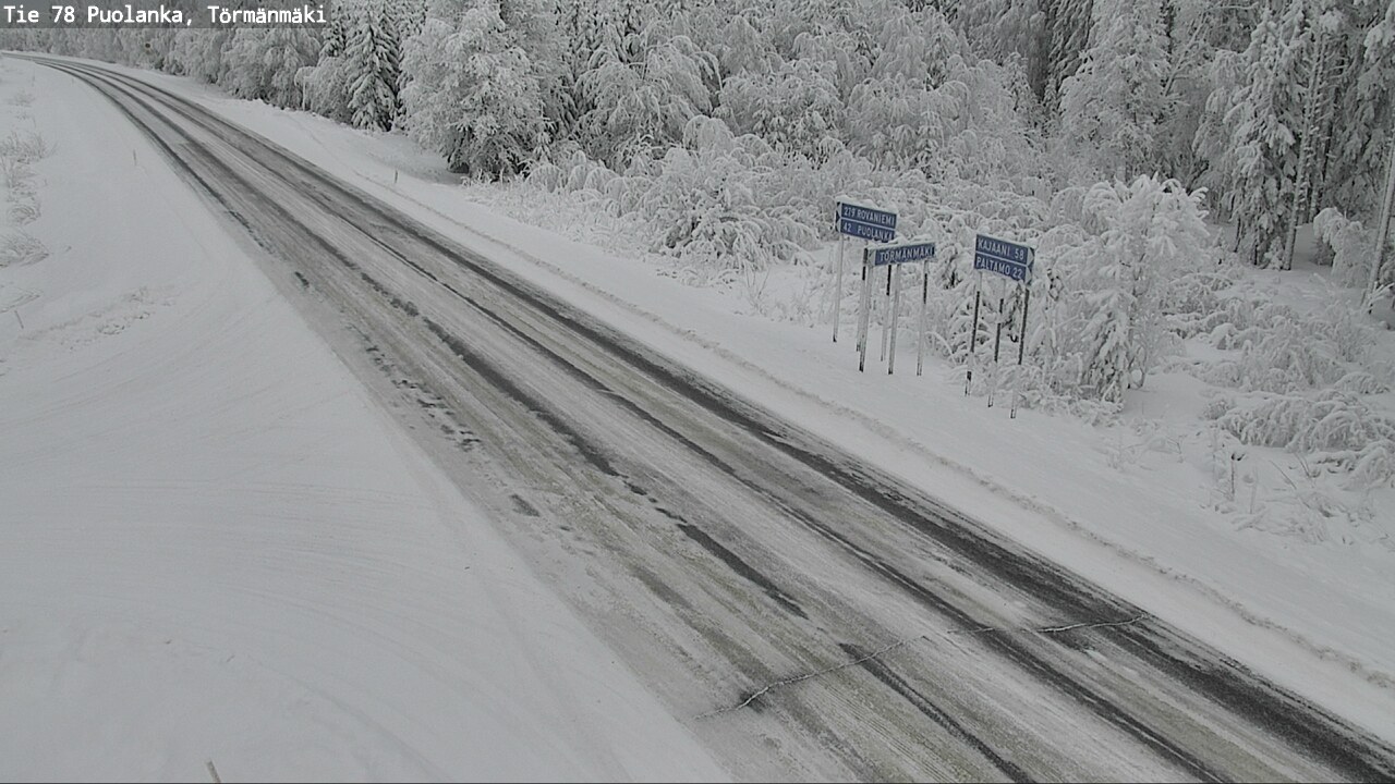 Weather Camera Image Road 78 Puolanka, Törmänmäki, Puolanka, Kainuu
