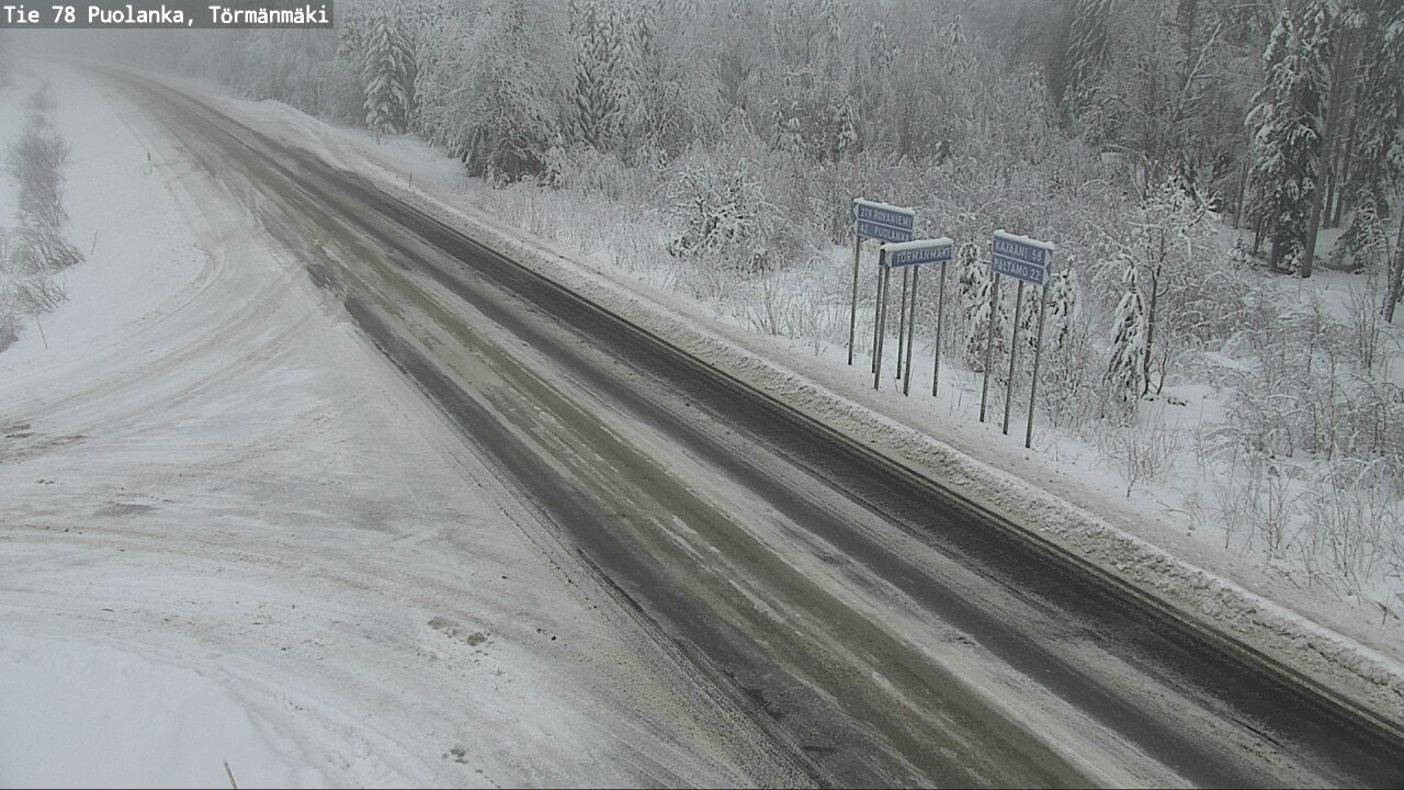 Weather Camera Image Väg 78 Puolango, Törmänmaki, Puolanka, Kainuu