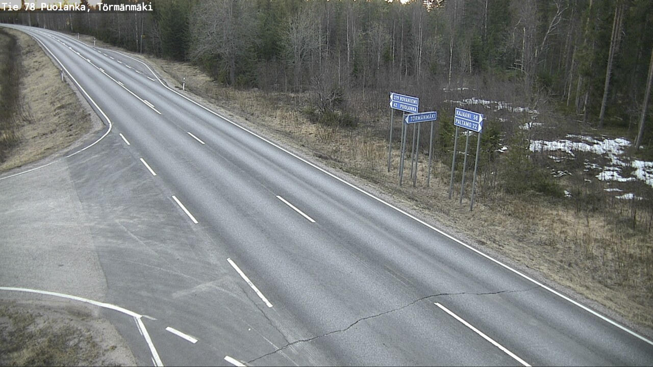 Kelikamerat Kuva Tie 78 Puolanka, Törmänmäki, Puolanka, Kainuu