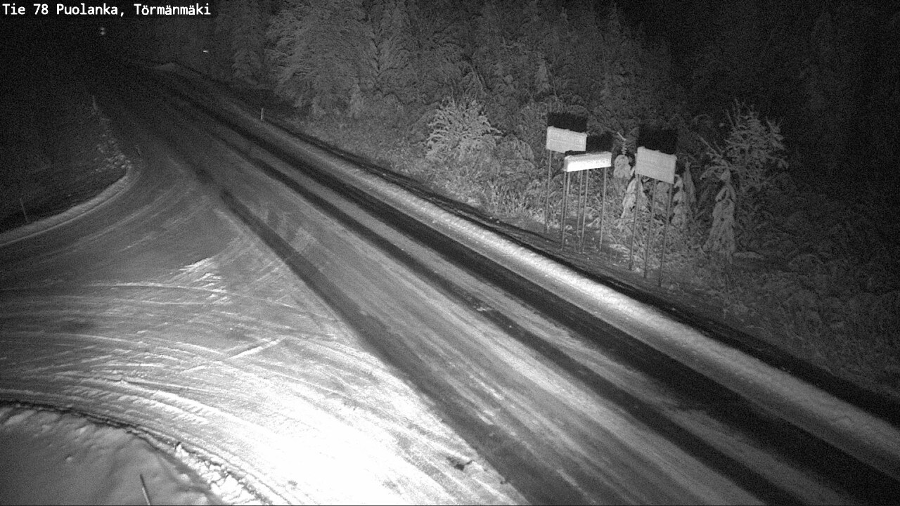 Weather Camera Image Väg 78 Puolango, Törmänmaki, Puolanka, Kainuu