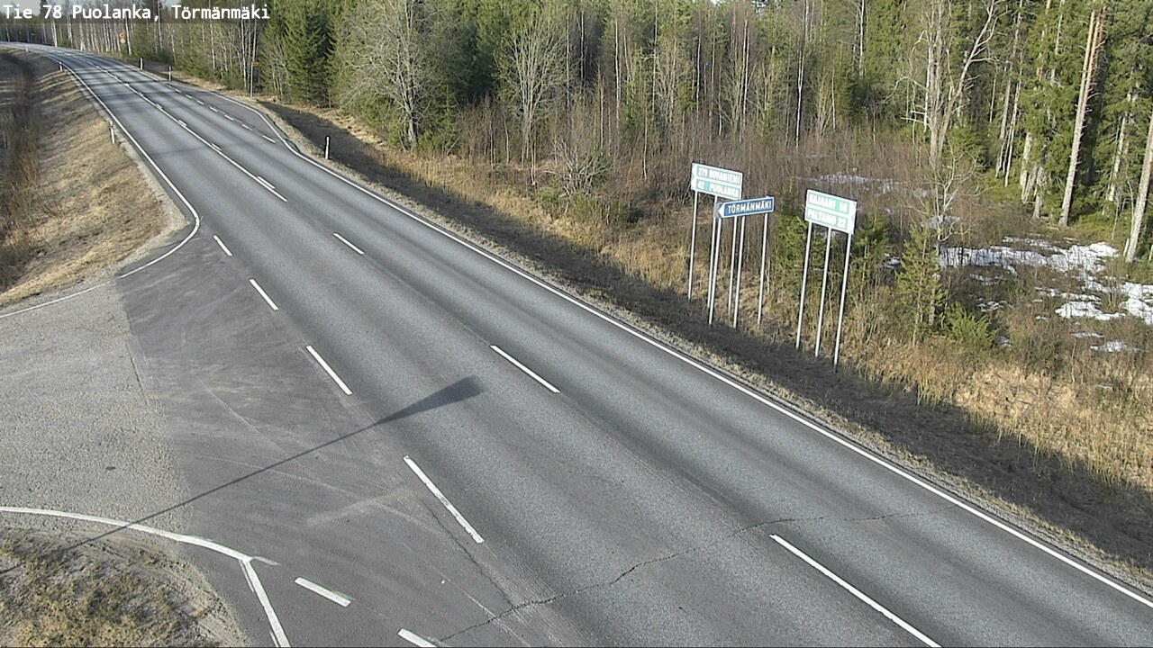 Weather Camera Image Road 78 Puolanka, Törmänmäki, Puolanka, Kainuu