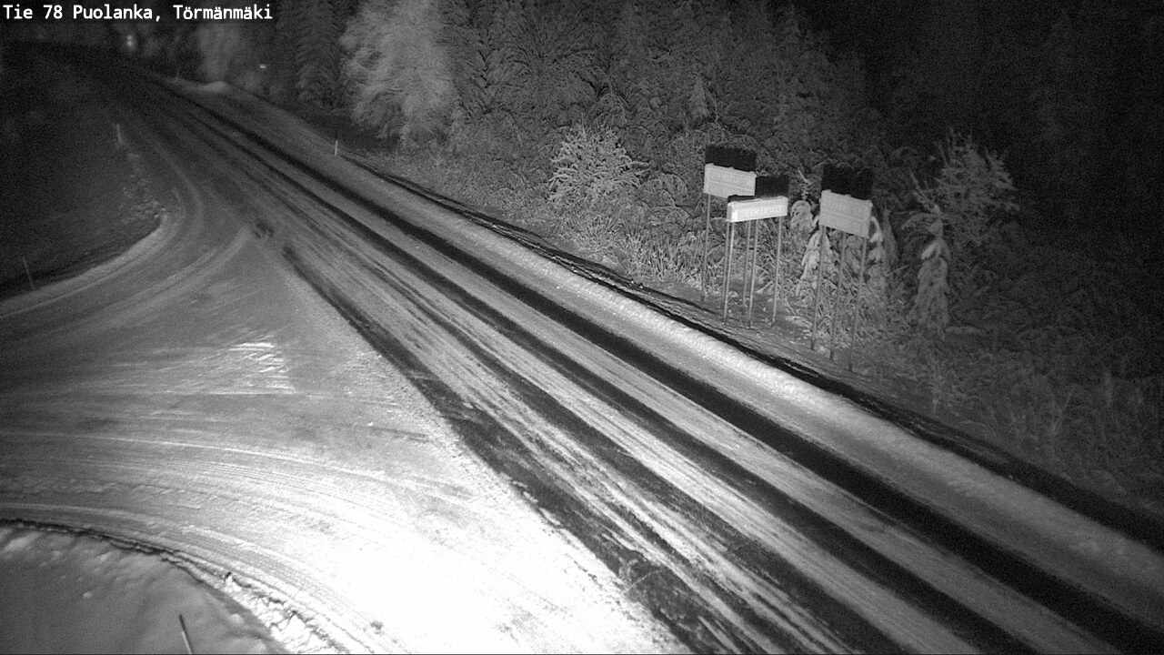 Weather Camera Image Väg 78 Puolango, Törmänmaki, Puolanka, Kainuu
