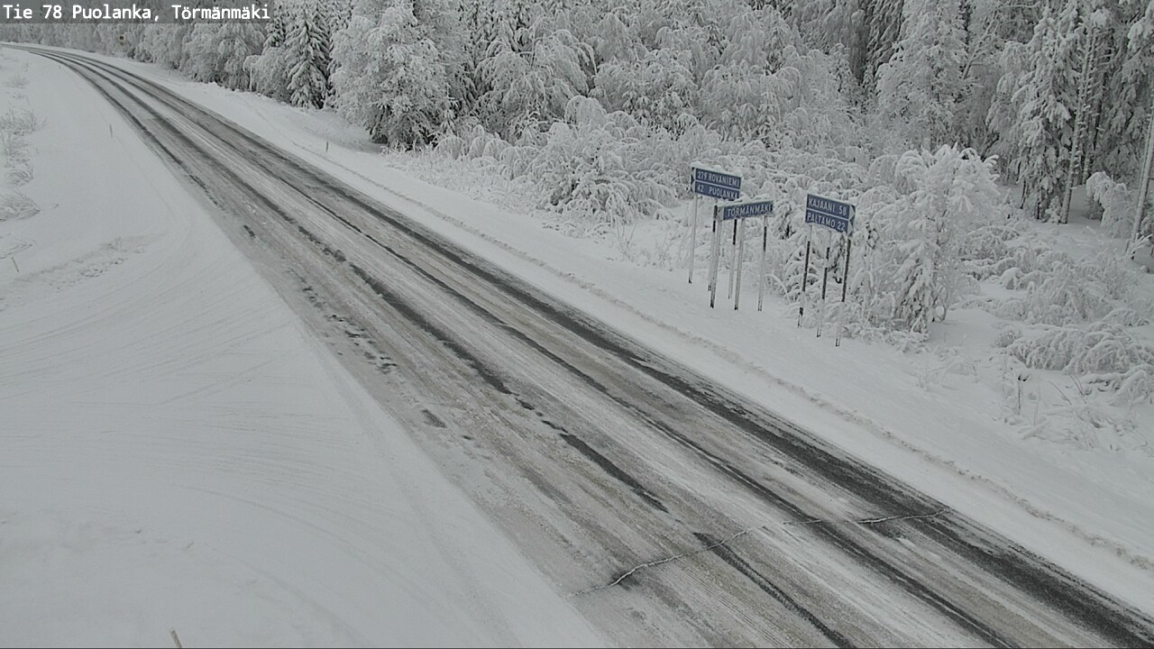 Weather Camera Image Road 78 Puolanka, Törmänmäki, Puolanka, Kainuu