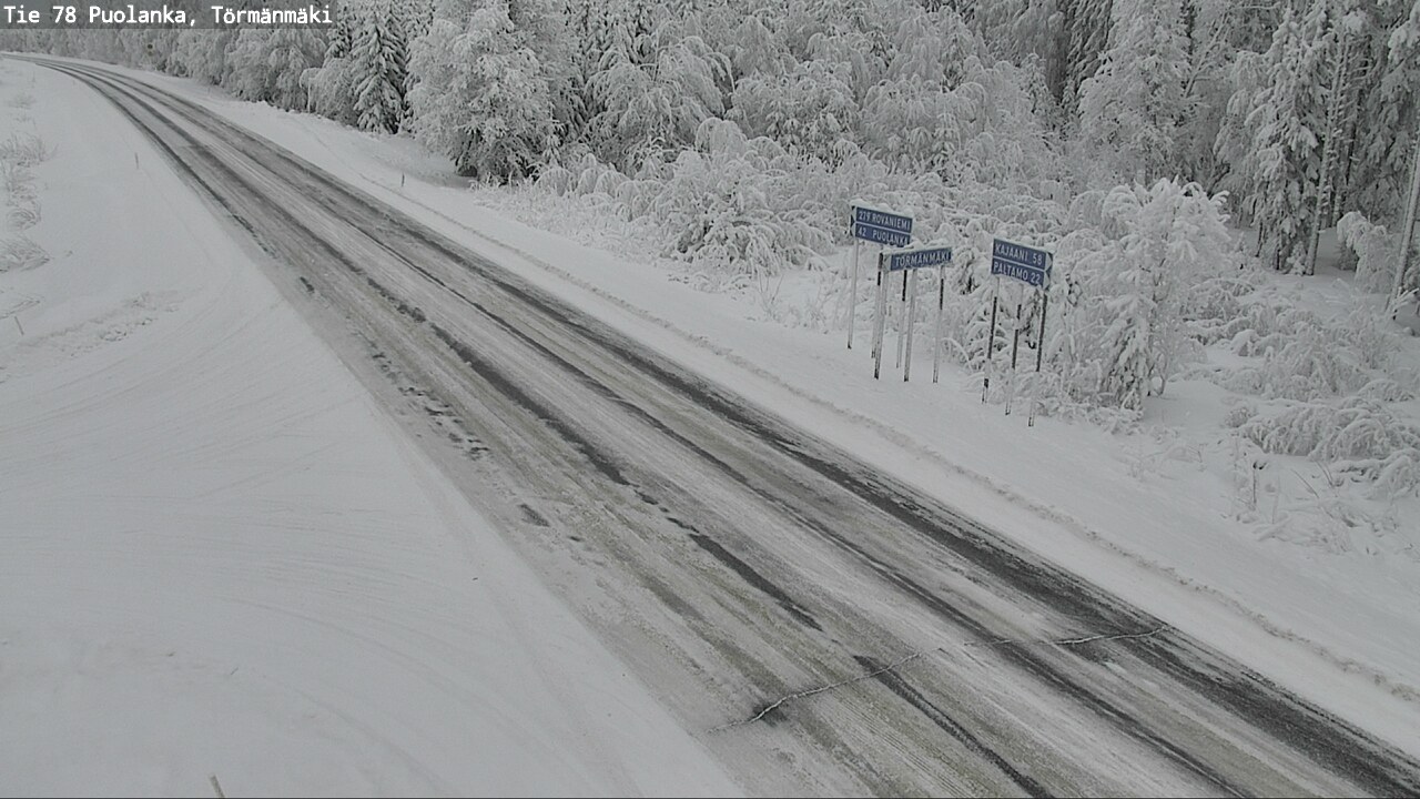 Weather Camera Image Road 78 Puolanka, Törmänmäki, Puolanka, Kainuu