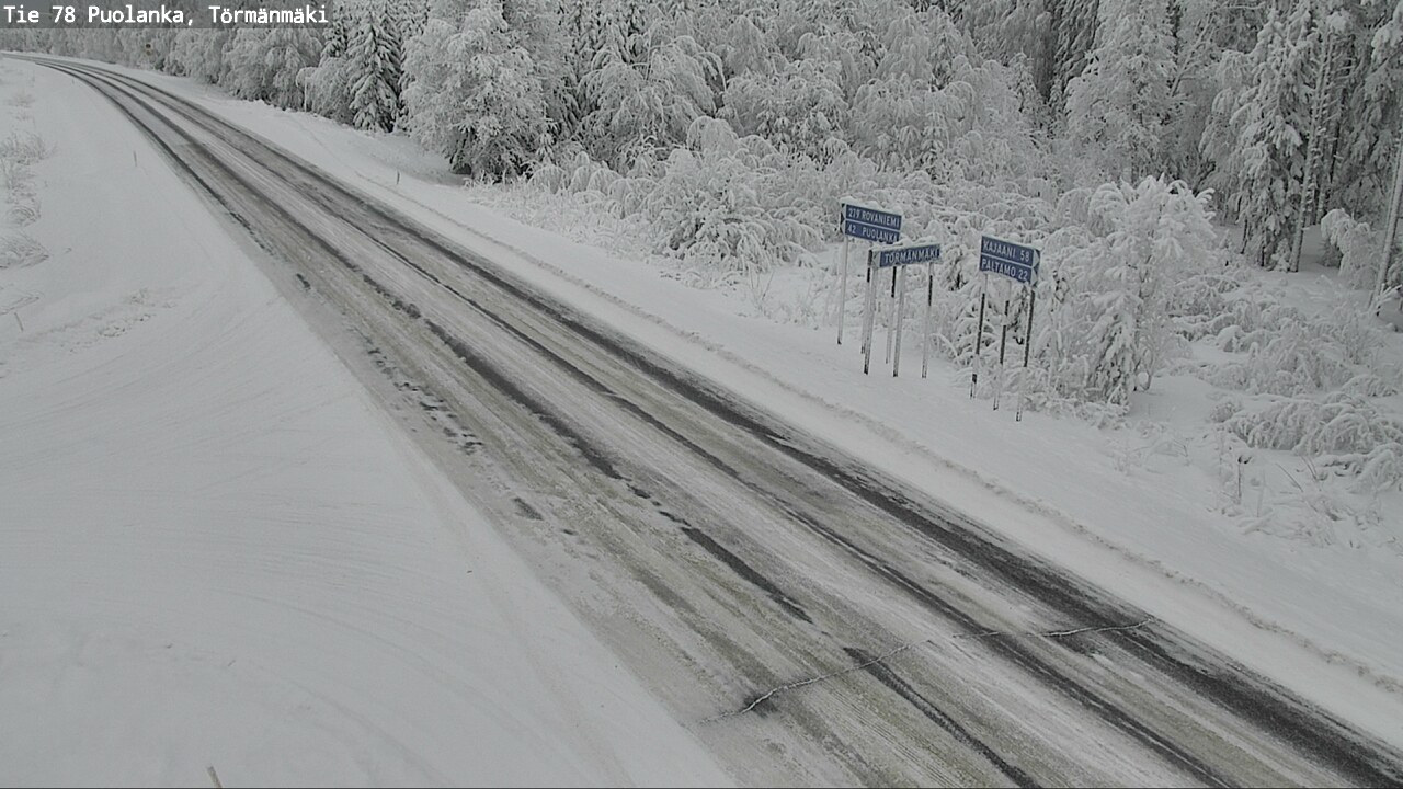 Weather Camera Image Road 78 Puolanka, Törmänmäki, Puolanka, Kainuu