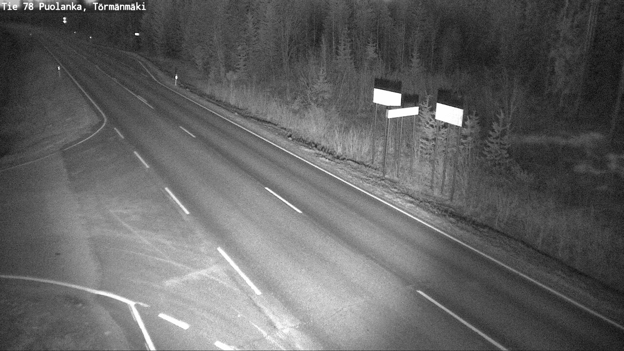 Weather Camera Image Road 78 Puolanka, Törmänmäki, Puolanka, Kainuu