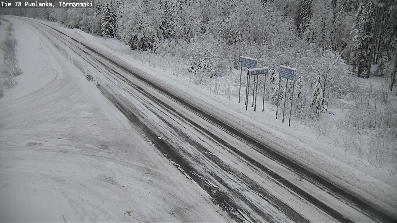 Weather Camera Image Väg 78 Puolango, Törmänmaki, Puolanka, Kainuu