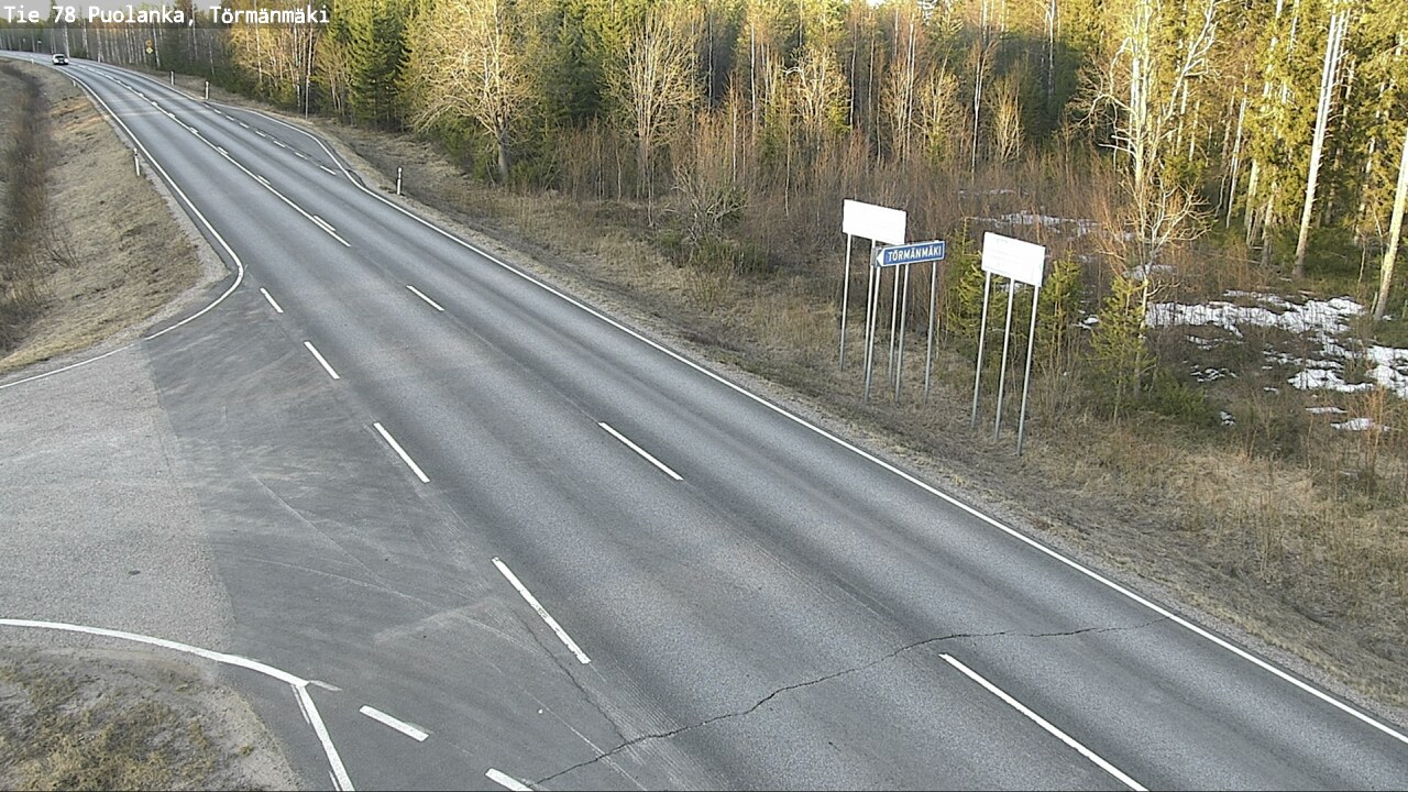 Weather Camera Image Road 78 Puolanka, Törmänmäki, Puolanka, Kainuu