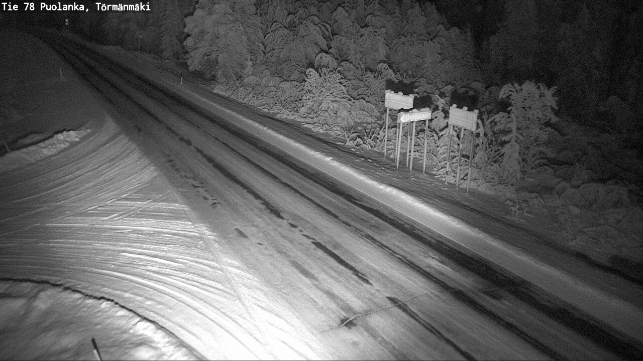 Weather Camera Image Road 78 Puolanka, Törmänmäki, Puolanka, Kainuu