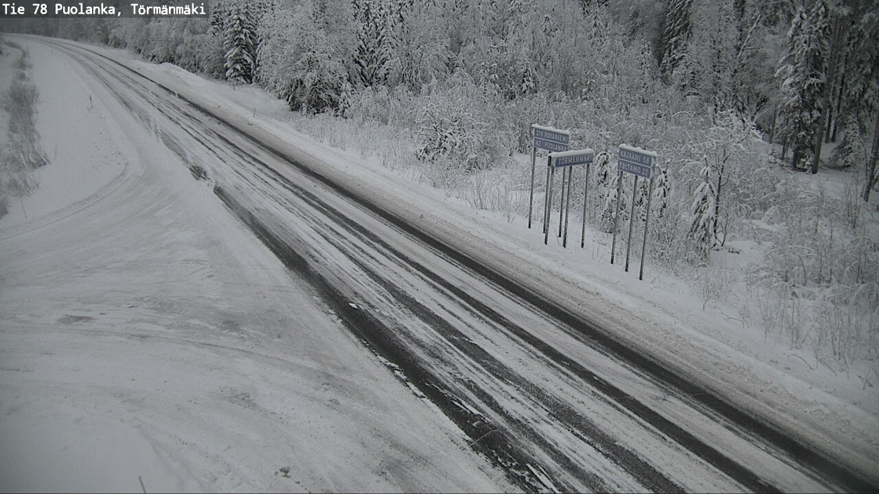 Weather Camera Image Väg 78 Puolango, Törmänmaki, Puolanka, Kainuu