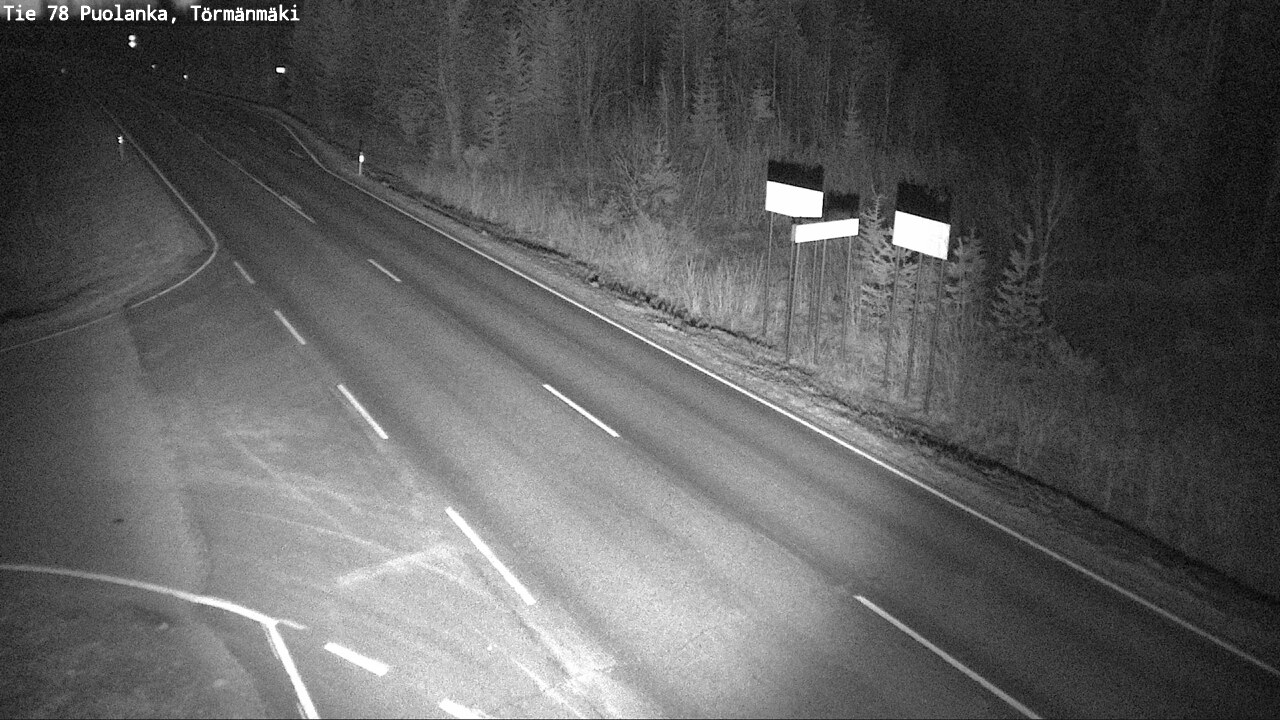 Weather Camera Image Road 78 Puolanka, Törmänmäki, Puolanka, Kainuu