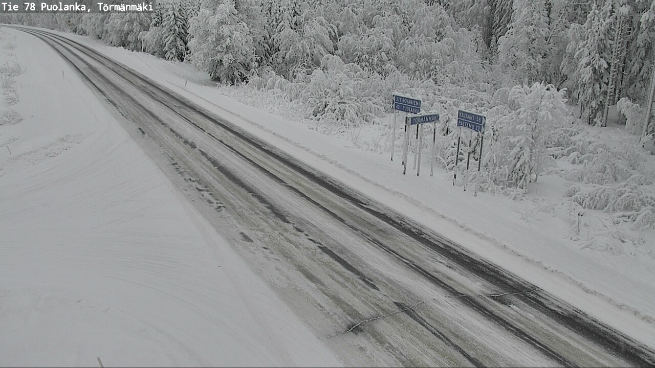 Weather Camera Image Road 78 Puolanka, Törmänmäki, Puolanka, Kainuu